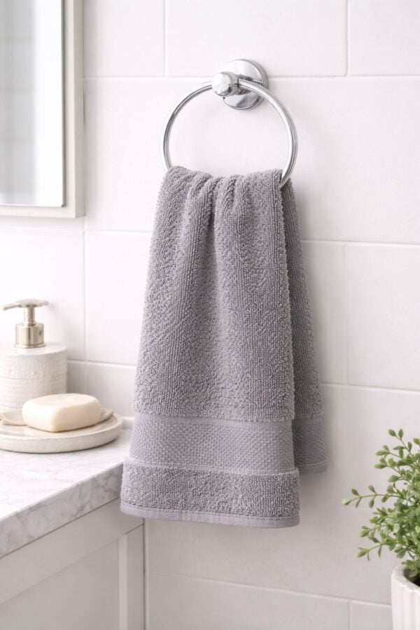Grey Premium Cotton Bath Towel