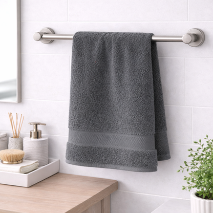Grey Premium Cotton Bath Towel