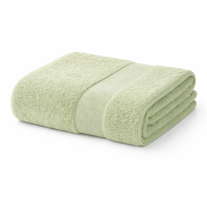 Light Green Premium Cotton Bath Towel