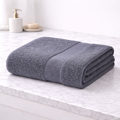 Grey Premium Cotton Bath Towel