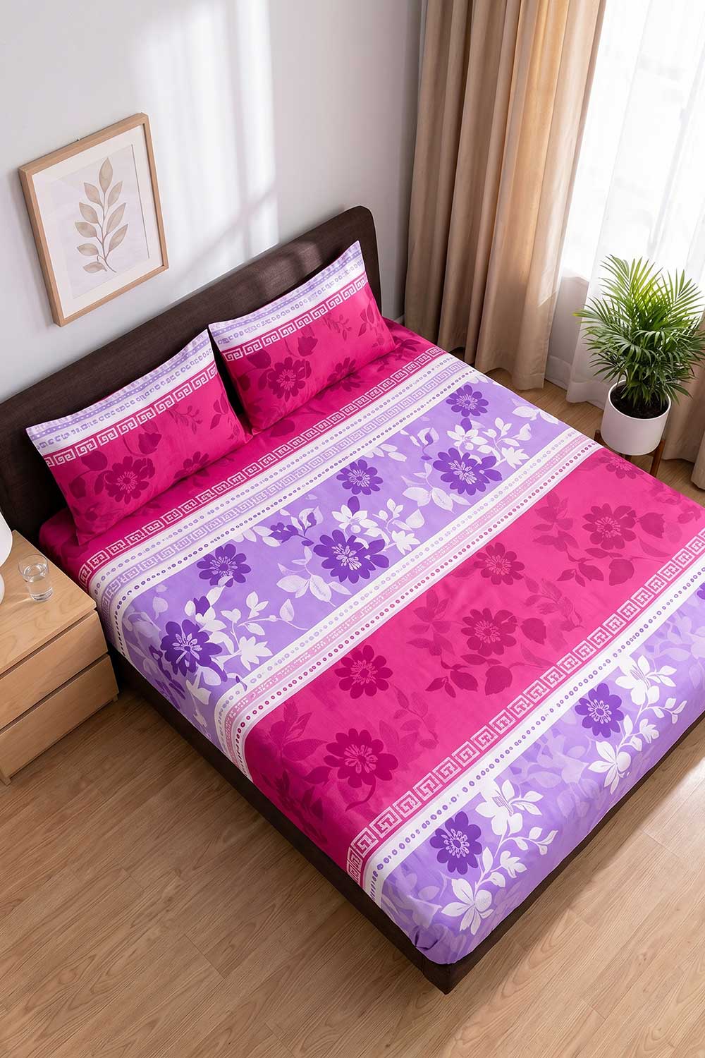 Berry Bloom Double Bedsheet Set