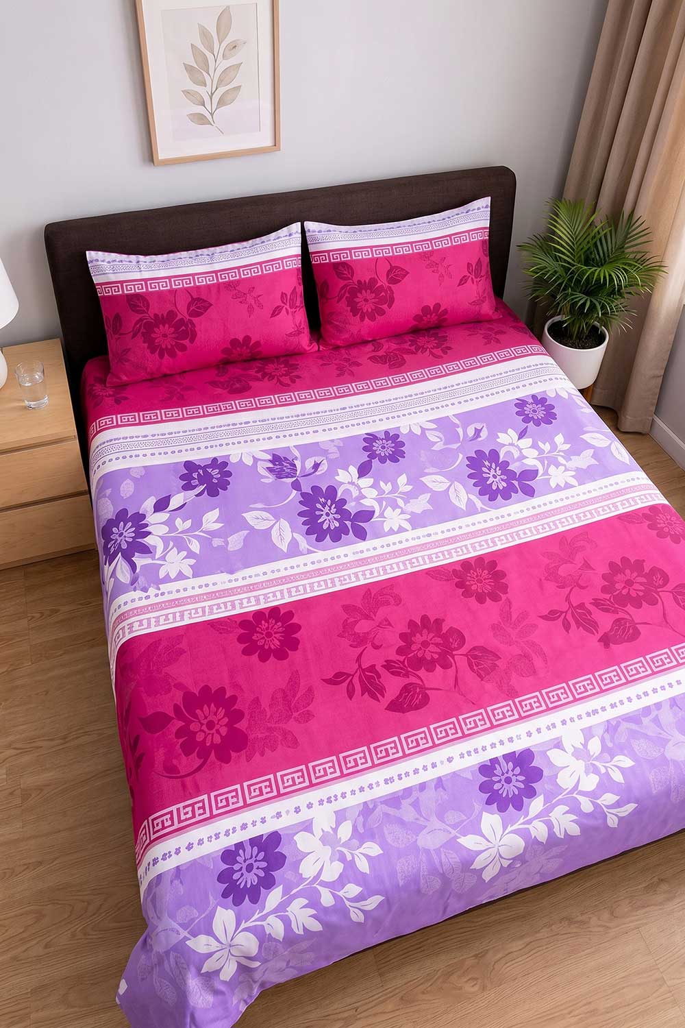 Berry Bloom Double Bedsheet Set