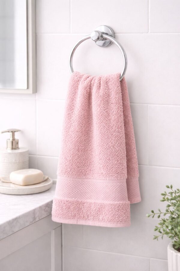 Baby Pink Premium Cotton Bath Towel